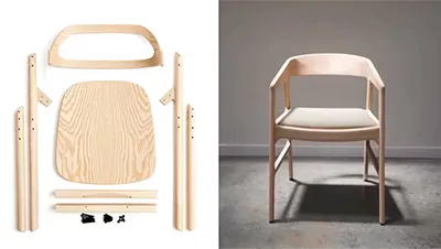 Ligne de production de meubles en bois massif (capacité : 3 000+ pièces/mois)