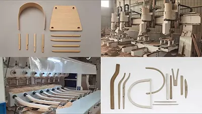 Ligne de production de meubles en bois massif (capacité : 5 000+ pièces/mois)