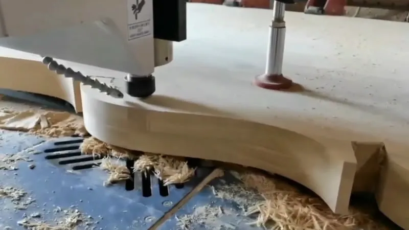 CNC centre d'usinage 5 axes à quatre tables pour le bois
