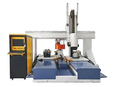 Tour à bois CNC 5 axes à double table