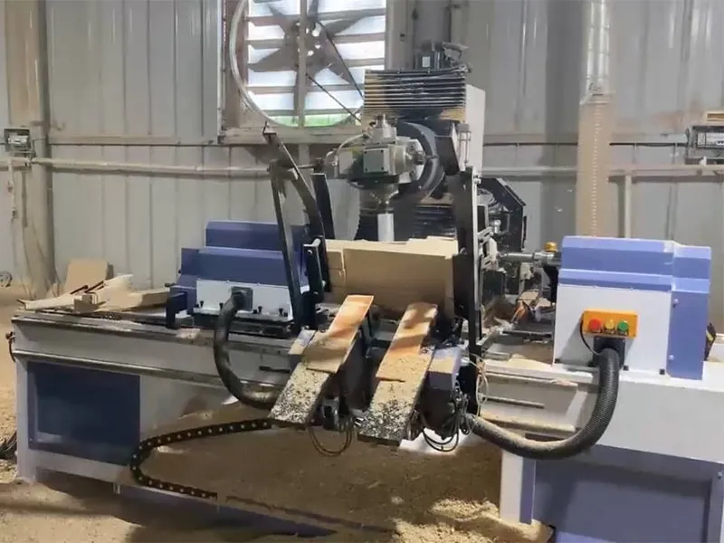 Ligne de production de meubles en bois massif (capacité : 3 000+ pièces/mois)