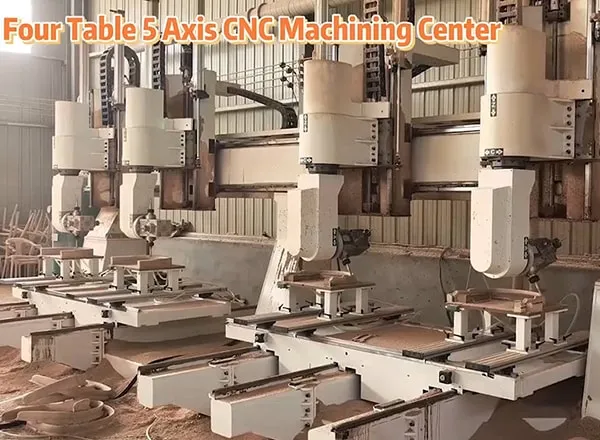 Ligne de production de meubles en bois massif  (capacité : 5000+ pièces/mois)